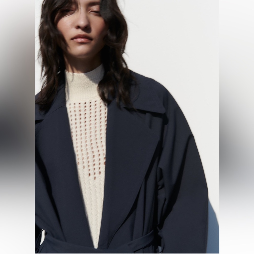 ZARA Belted TRENCH coat - Picture 2 of 6